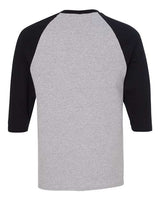Gildan Men's Heavy Cotton Raglan Three-Quarter Sleeve T-Shirt-3
