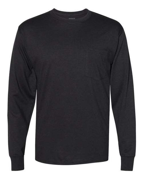  Men's Workwear Long Sleeve Pocket T-Shirt-1