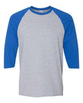 Gildan Men's Heavy Cotton Raglan Three-Quarter Sleeve T-Shirt-1