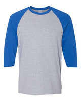Gildan Men's Heavy Cotton Raglan Three-Quarter Sleeve T-Shirt-1