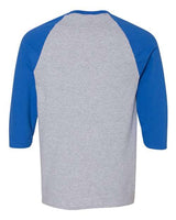 Gildan Men's Heavy Cotton Raglan Three-Quarter Sleeve T-Shirt-2