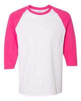 Gildan Men's Heavy Cotton Raglan Three-Quarter Sleeve T-Shirt-1