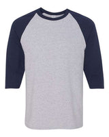 Gildan Men's Heavy Cotton Raglan Three-Quarter Sleeve T-Shirt-1