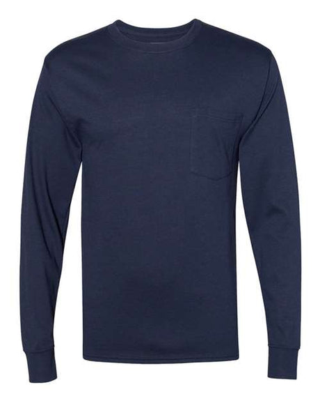  Men's Workwear Long Sleeve Pocket T-Shirt-1