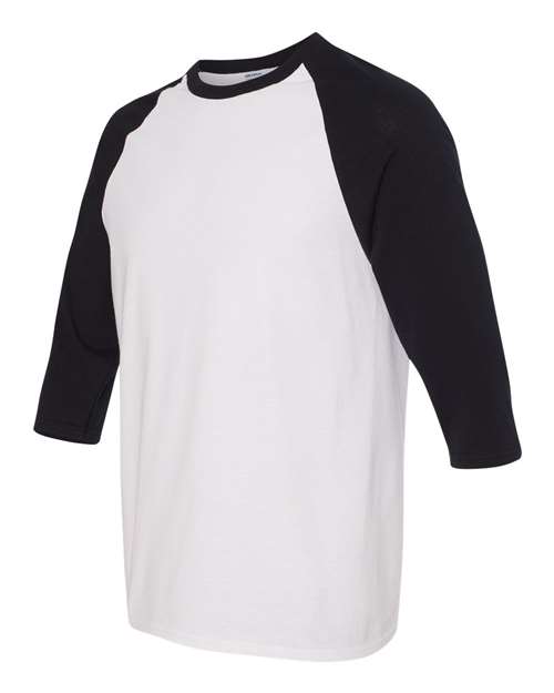 Gildan Men's Heavy Cotton Raglan Three-Quarter Sleeve T-Shirt-2