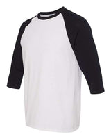 Gildan Men's Heavy Cotton Raglan Three-Quarter Sleeve T-Shirt-2