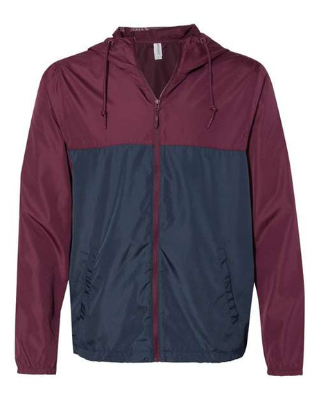 Independent Trading Co. Men's Lightweight Windbreaker Full-Zip Jacket-1