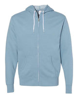 Independent Trading Co. Men's Lightweight Full-Zip Hooded Sweatshirt-1