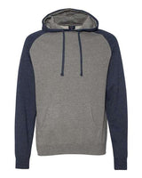 Independent Trading Co. Men's Raglan Hooded Sweatshirt-1