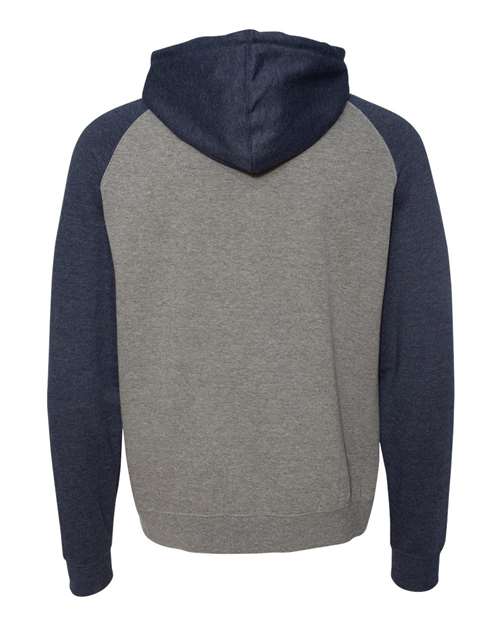 Independent Trading Co. Men's Raglan Hooded Sweatshirt-2