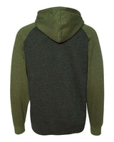 Independent Trading Co. Men's Raglan Hooded Sweatshirt-2