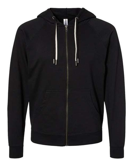 Independent Trading Co. Men's Icon Lightweight Loopback Terry Full-Zip Hooded Sweatshirt-1