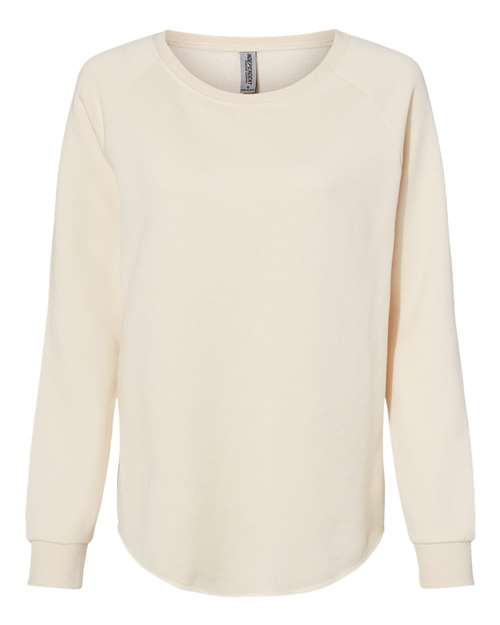 Independent Trading Co. Women's California Wave Wash Crewneck Sweatshirt-1