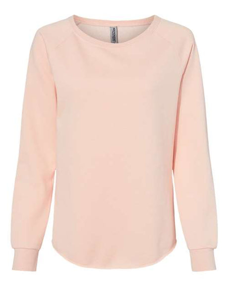 Independent Trading Co. Women's California Wave Wash Crewneck Sweatshirt-1
