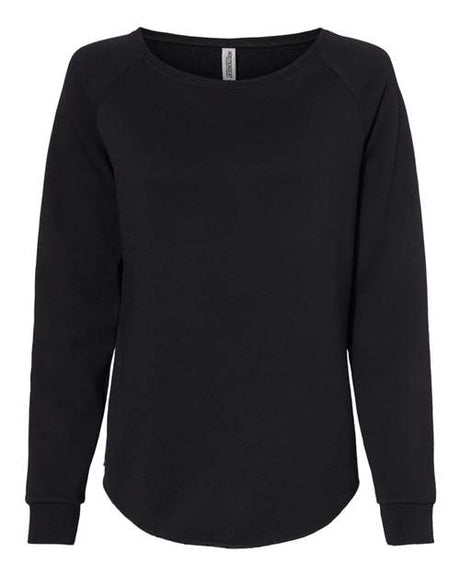 Independent Trading Co. Women's California Wave Wash Crewneck Sweatshirt-1
