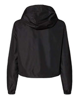 Independent Trading Co. Women's Lightweight Quarter-Zip Pullover Crop Windbreaker-2