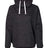 J. America Women's Mélange Fleece Cowl Neck Sweatshirt-1