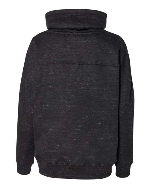 J. America Women's Mélange Fleece Cowl Neck Sweatshirt-2
