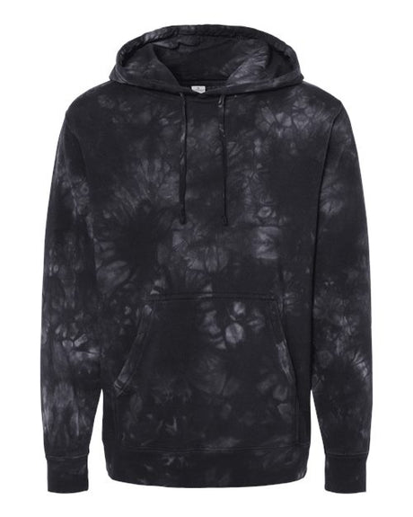 Independent Trading Co. Men's Midweight Tie-Dyed Hooded Sweatshirt-1