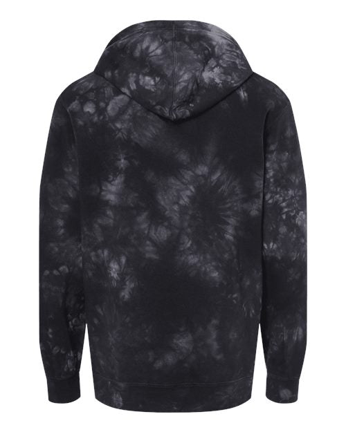 Independent Trading Co. Men's Midweight Tie-Dyed Hooded Sweatshirt-2