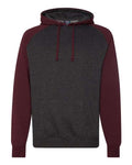 Independent Trading Co. Men's Raglan Hooded Sweatshirt-1