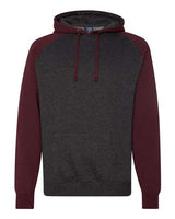 Independent Trading Co. Men's Raglan Hooded Sweatshirt-1