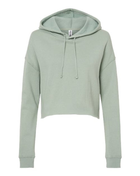Independent Trading Co. Women’s Lightweight Crop Hooded Sweatshirt-1
