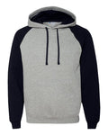 JERZEES Men's Nublend Colorblocked Raglan Hooded Sweatshirt-1