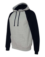 JERZEES Men's Nublend Colorblocked Raglan Hooded Sweatshirt-2