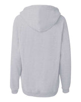 J. America Women's Sueded V-Neck Hooded Sweatshirt-2