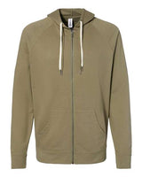 Independent Trading Co. Men's Icon Lightweight Loopback Terry Full-Zip Hooded Sweatshirt-1