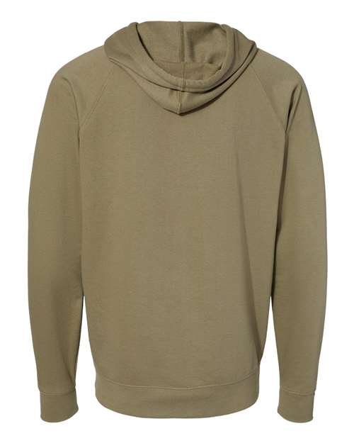 Independent Trading Co. Men's Icon Lightweight Loopback Terry Full-Zip Hooded Sweatshirt-2