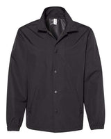 Independent Trading Co. Men's Water-Resistant Windbreaker Coach’s Jacket-1