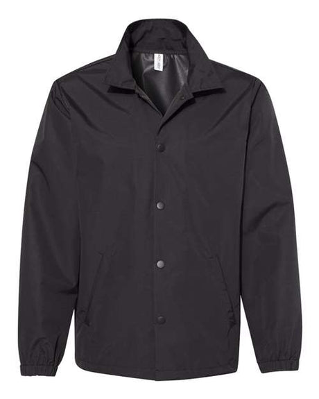 Independent Trading Co. Men's Water-Resistant Windbreaker Coach’s Jacket-1