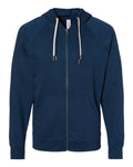 Independent Trading Co. Men's Icon Lightweight Loopback Terry Full-Zip Hooded Sweatshirt-1