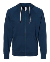 Independent Trading Co. Men's Icon Lightweight Loopback Terry Full-Zip Hooded Sweatshirt-1