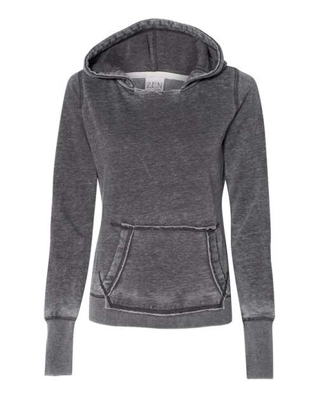J. America Women's Zen Fleece Hooded Sweatshirt-1