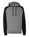 Independent Trading Co. Men's Raglan Hooded Sweatshirt-1