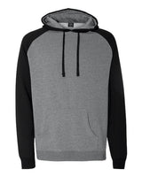 Independent Trading Co. Men's Raglan Hooded Sweatshirt-1