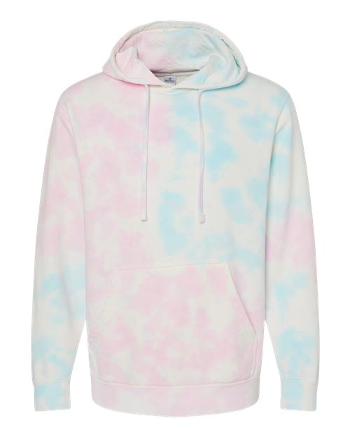 Independent Trading Co. Men's Midweight Tie-Dyed Hooded Sweatshirt-1