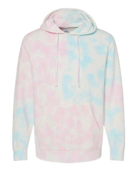 Independent Trading Co. Men's Midweight Tie-Dyed Hooded Sweatshirt-1