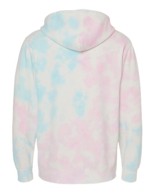 Independent Trading Co. Men's Midweight Tie-Dyed Hooded Sweatshirt-2