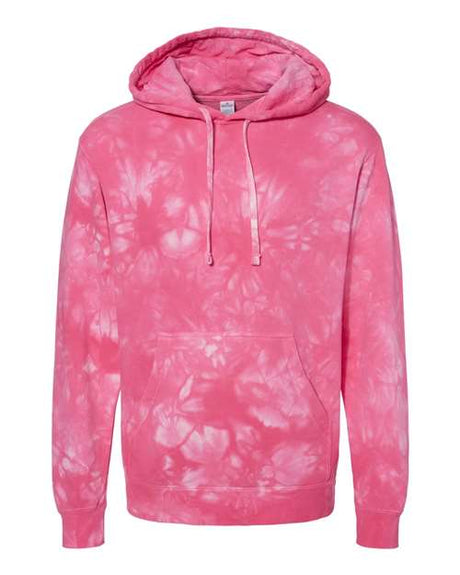 Independent Trading Co. Men's Midweight Tie-Dyed Hooded Sweatshirt-1