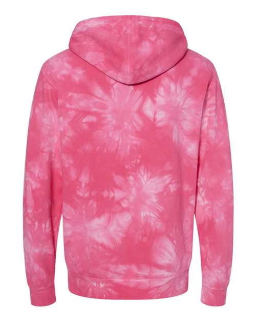 Independent Trading Co. Men's Midweight Tie-Dyed Hooded Sweatshirt-2