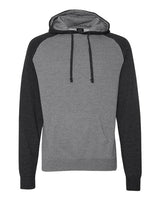 Independent Trading Co. Men's Raglan Hooded Sweatshirt-1