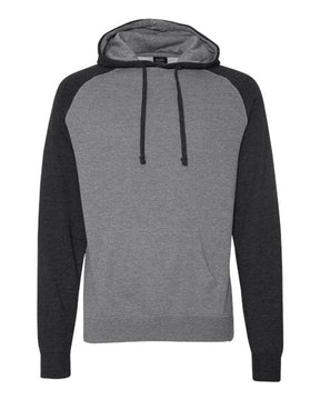 Independent Trading Co. Men's Raglan Hooded Sweatshirt-1