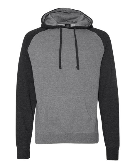 Independent Trading Co. Men's Raglan Hooded Sweatshirt-1