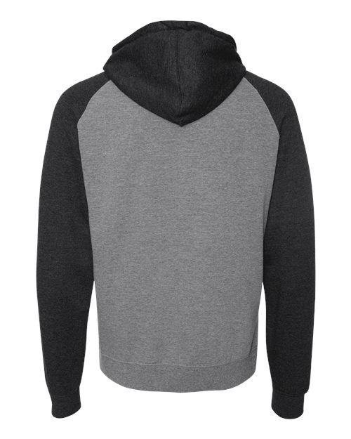 Independent Trading Co. Men's Raglan Hooded Sweatshirt-2