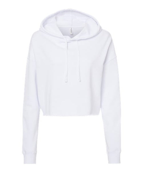 Independent Trading Co. Women’s Lightweight Crop Hooded Sweatshirt-1