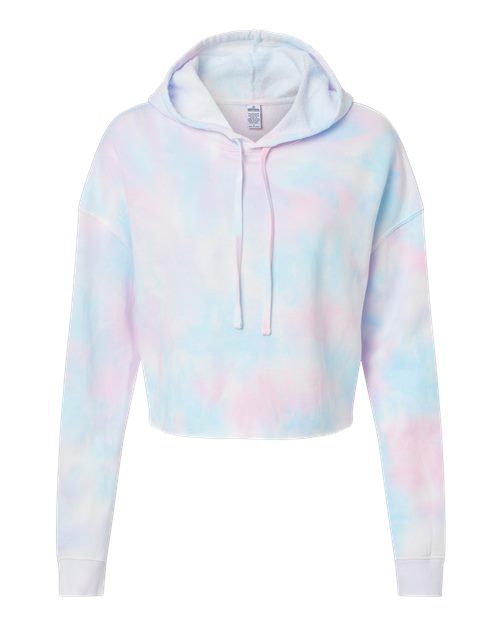 Independent Trading Co. Women’s Lightweight Crop Hooded Sweatshirt-1